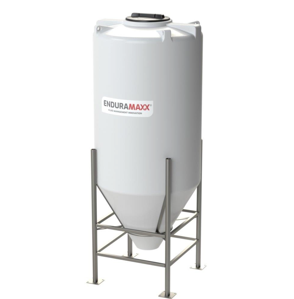925 Litre 60 Degree Cone Tank with Frame