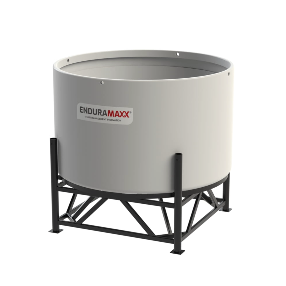 3,000 Litre 15 Degree Open Top Cone Tank with Frame