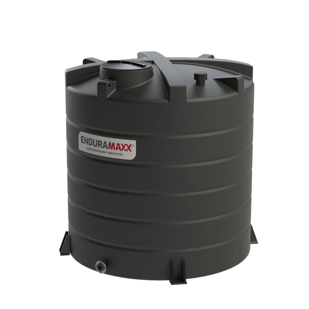 10,000 Litre Vertical Liquid Fertiliser Tank with 4" Mushroom Vent & Bolt Down Feet