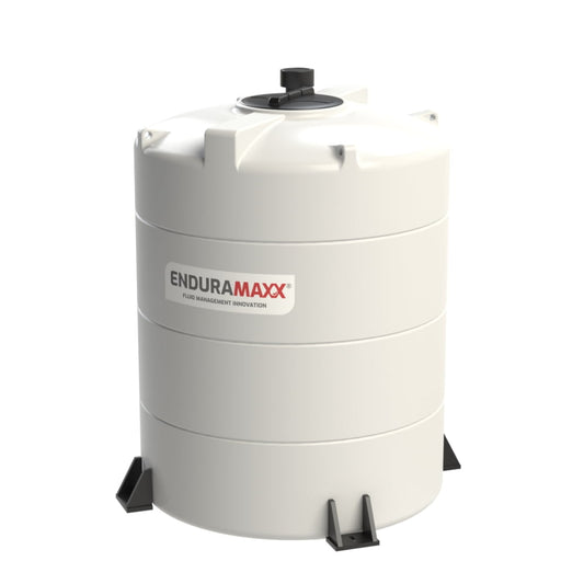 2,500 Litre Vertical Liquid Fertiliser Tank with 4" Mushroom Vent & Bolt Down Feet