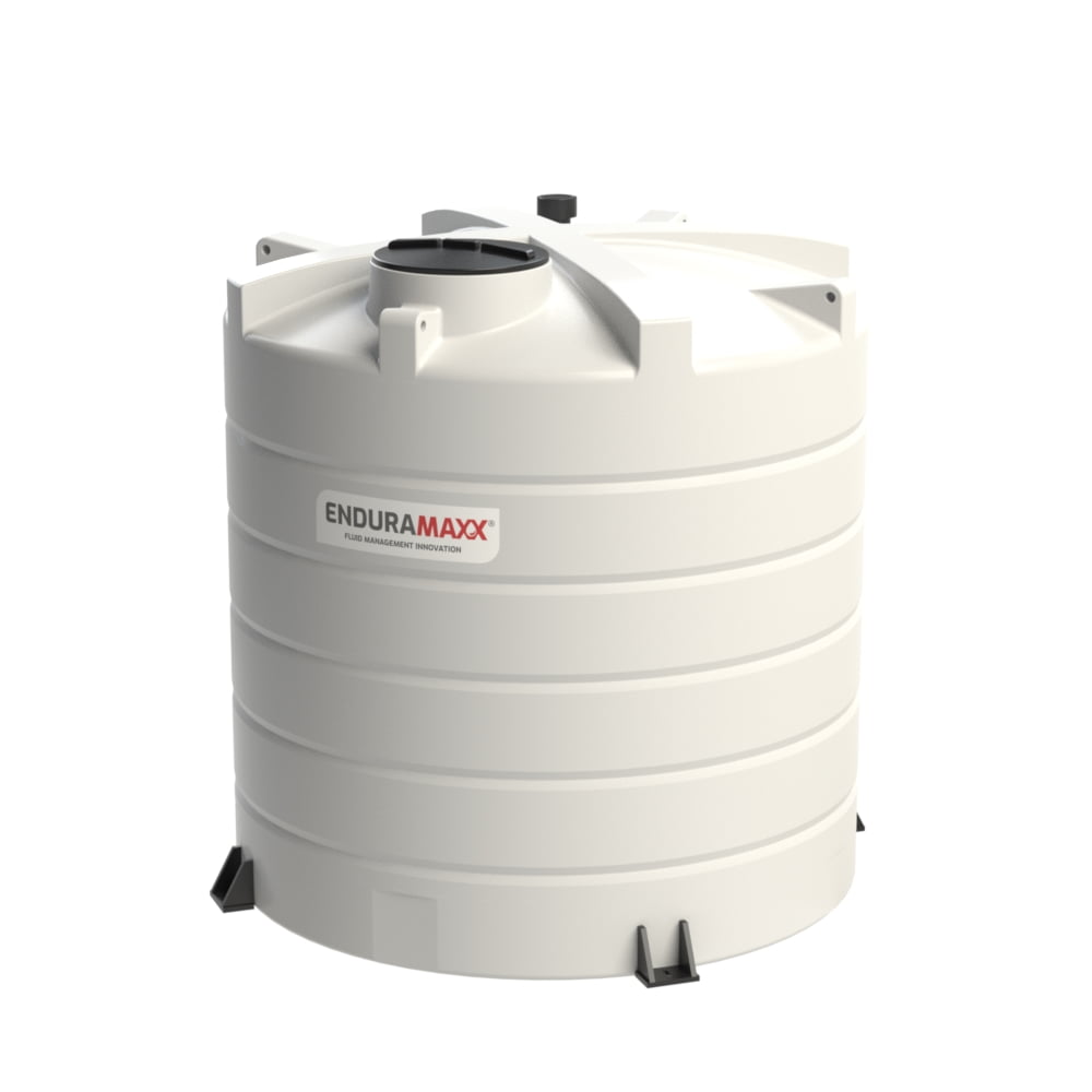 10,000 Litre Vertical Liquid Fertiliser Tank with 4" Mushroom Vent & Bolt Down Feet