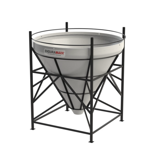 4,000 Litre 60 Degree Open Top Cone Tank with Frame