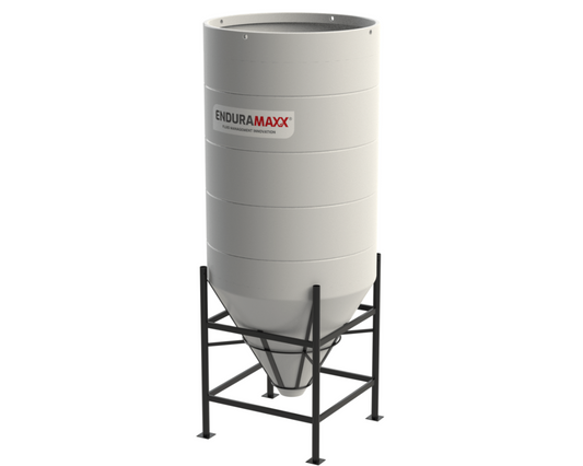 3,650 Litre 60 Degree Open Top Cone Tank with Frame