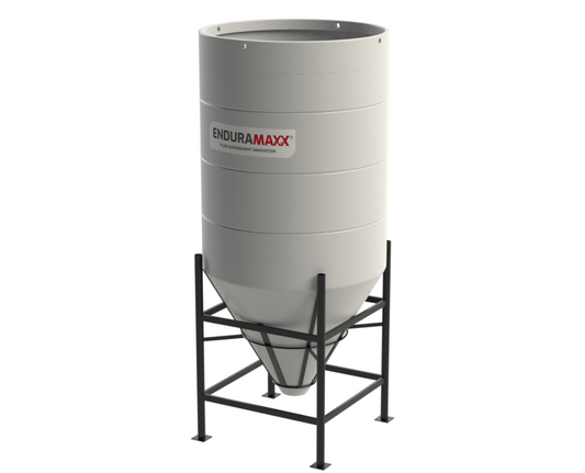 3,150 Litre 60 Degree Open Top Cone Tank with Frame