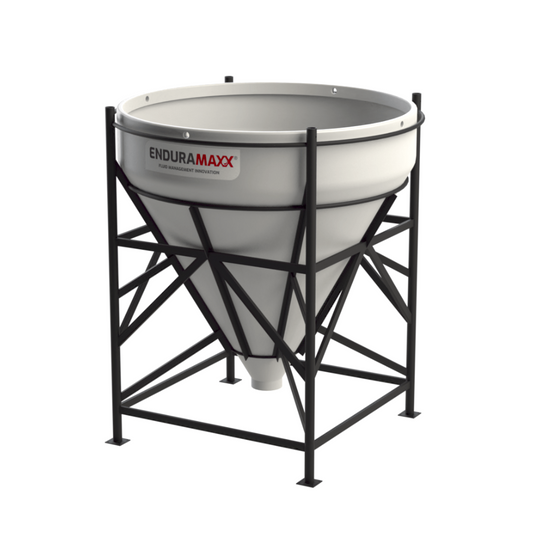 2,000 Litre 60 Degree Open Top Cone Tank with Frame