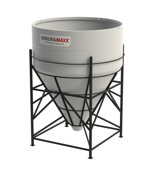 10,000 Litre 60 Degree Open Top Cone Tank No Frame