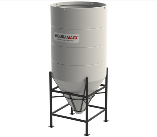 3,150 Litre 60 Degree Open Top Cone Tank No Frame