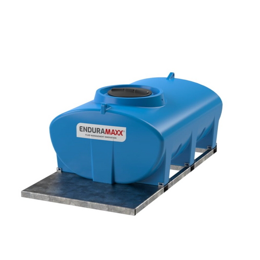 3,000 Litre Skid Mounted Bowser with Pump Plate & 1" Ball Valve